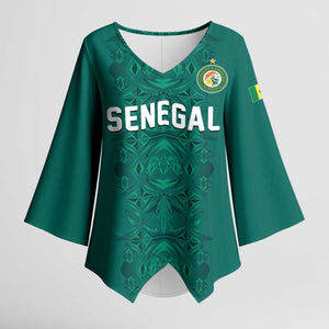 Custom World Football 2026 Senegal Kimono Sleeve Blouse Pride of the African Lions