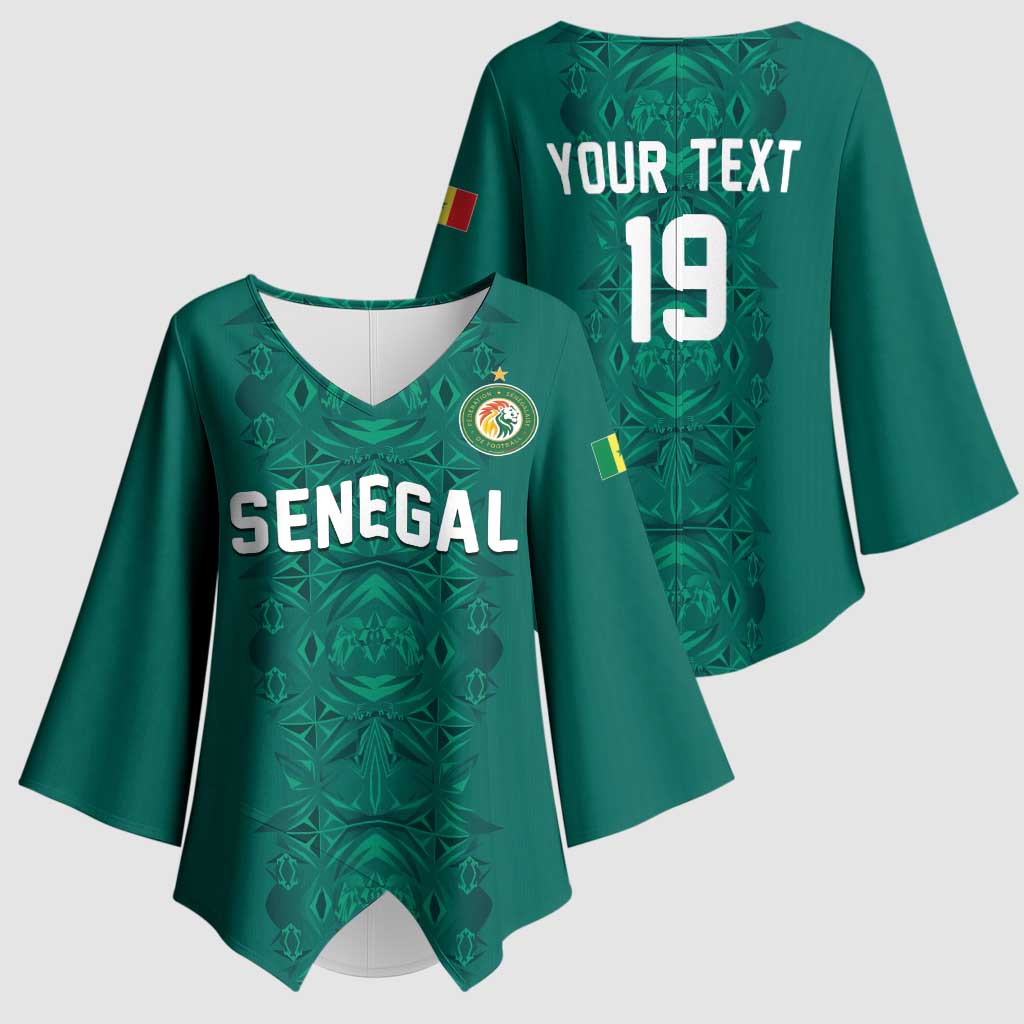 Custom World Football 2026 Senegal Kimono Sleeve Blouse Pride of the African Lions
