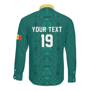 Custom World Football 2026 Senegal Long Sleeve Button Shirt Pride of the African Lions