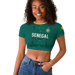 Custom World Football 2026 Senegal Raglan Cropped T shirt Pride of the African Lions