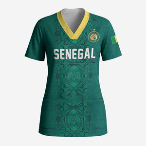 Custom World Football 2026 Senegal Scrub Top Pride of the African Lions