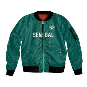 Custom World Football 2026 Senegal Sleeve Zip Bomber Jacket Pride of the African Lions