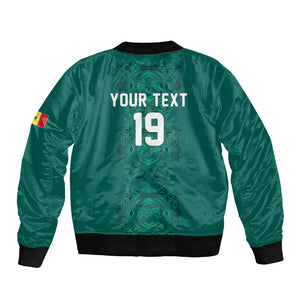Custom World Football 2026 Senegal Sleeve Zip Bomber Jacket Pride of the African Lions