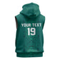 Custom World Football 2026 Senegal Sleeveless Zip Hoodie Pride of the African Lions