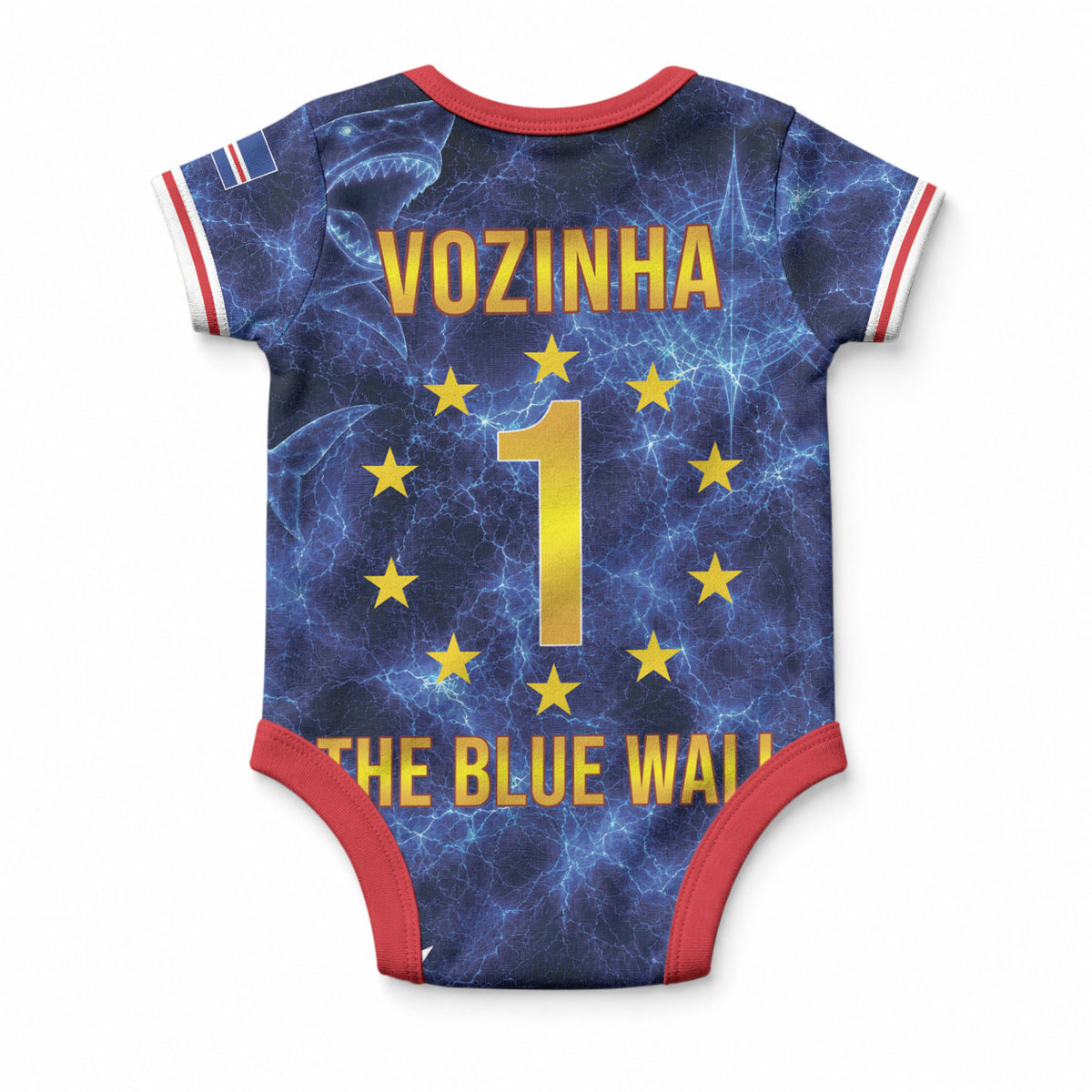 Cabo Verde Goalkeeper Vozinha Baby Onesie The Blue Wall Legend Glory