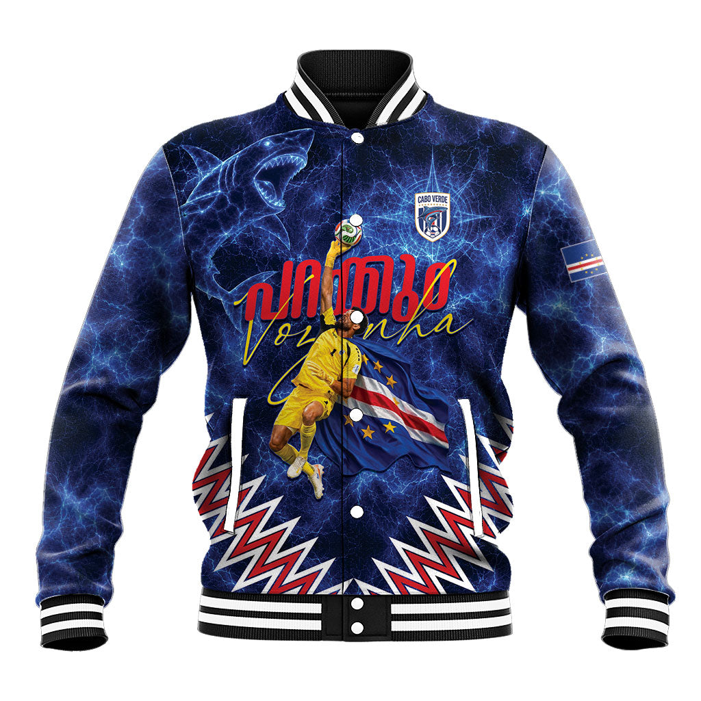 Cabo Verde Goalkeeper Vozinha Baseball Jacket The Blue Wall Legend Glory