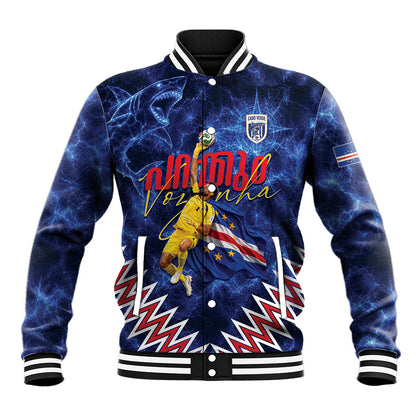Cabo Verde Goalkeeper Vozinha Baseball Jacket The Blue Wall Legend Glory