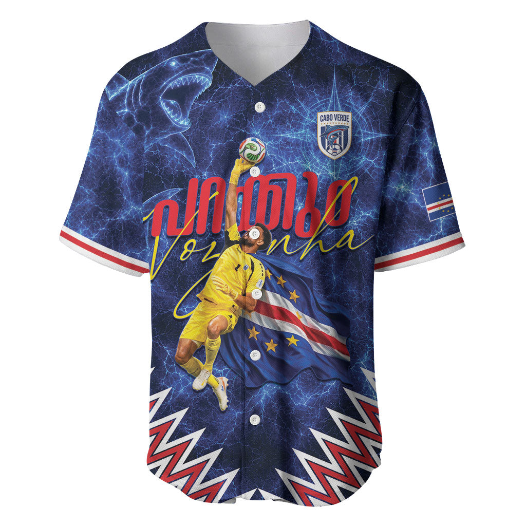 Cabo Verde Goalkeeper Vozinha Baseball Jersey The Blue Wall Legend Glory