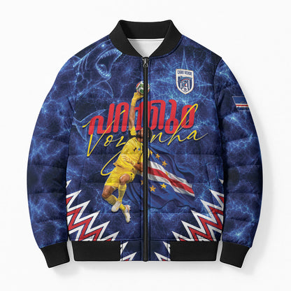 Cabo Verde Goalkeeper Vozinha Bomber Puffer Jacket The Blue Wall Legend Glory