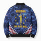 Cabo Verde Goalkeeper Vozinha Bomber Puffer Jacket The Blue Wall Legend Glory
