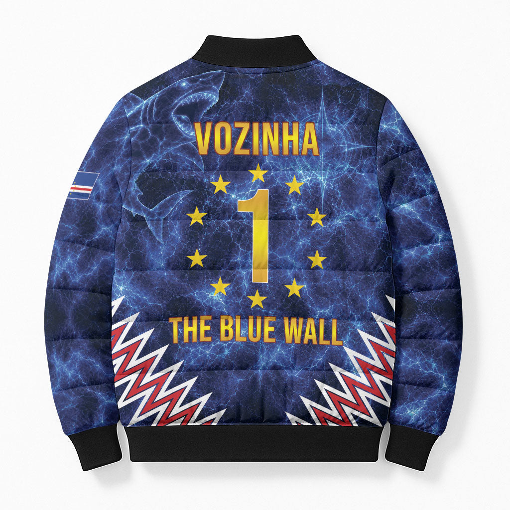 Cabo Verde Goalkeeper Vozinha Bomber Puffer Jacket The Blue Wall Legend Glory