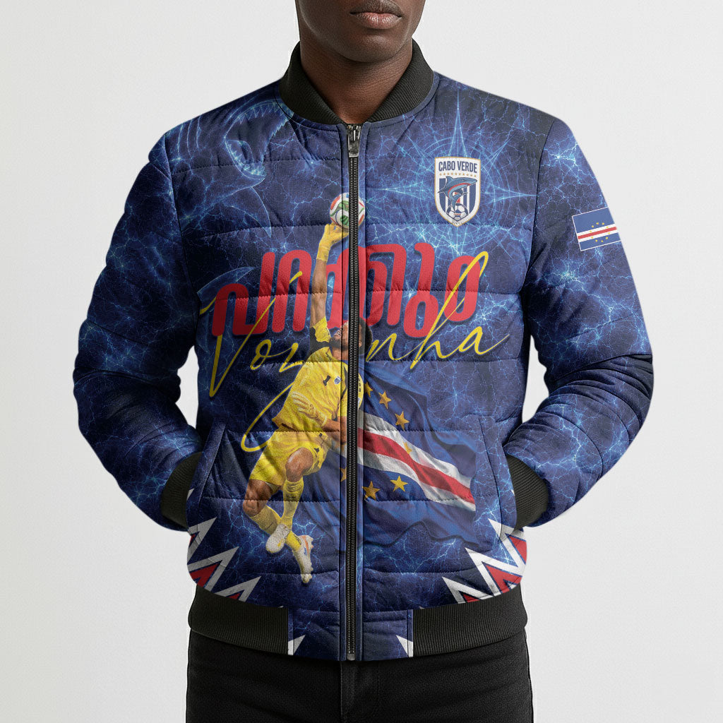 Cabo Verde Goalkeeper Vozinha Bomber Puffer Jacket The Blue Wall Legend Glory