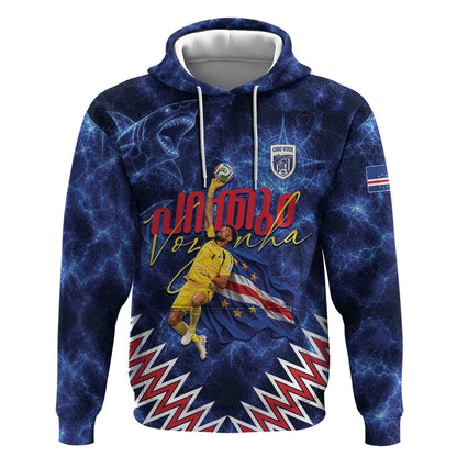 Cabo Verde Goalkeeper Vozinha Hoodie The Blue Wall Legend Glory
