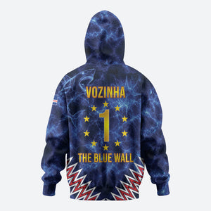 Cabo Verde Goalkeeper Vozinha Hoodie The Blue Wall Legend Glory
