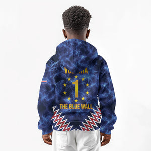 Cabo Verde Goalkeeper Vozinha Kid Hoodie The Blue Wall Legend Glory