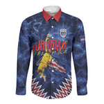 Cabo Verde Goalkeeper Vozinha Long Sleeve Button Shirt The Blue Wall Legend Glory