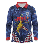 Cabo Verde Goalkeeper Vozinha Long Sleeve Polo Shirt The Blue Wall Legend Glory