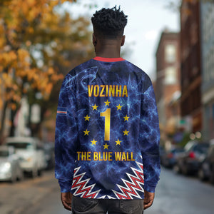 Cabo Verde Goalkeeper Vozinha Long Sleeve Shirt The Blue Wall Legend Glory