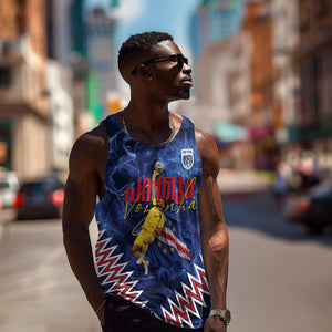 Cabo Verde Goalkeeper Vozinha Men Tank Top The Blue Wall Legend Glory