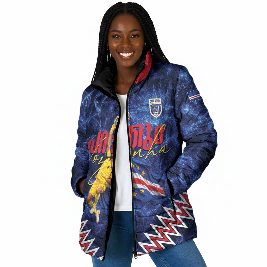 Cabo Verde Goalkeeper Vozinha Padded Jacket The Blue Wall Legend Glory