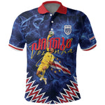 Cabo Verde Goalkeeper Vozinha Polo Shirt The Blue Wall Legend Glory