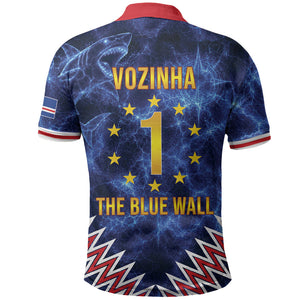 Cabo Verde Goalkeeper Vozinha Polo Shirt The Blue Wall Legend Glory