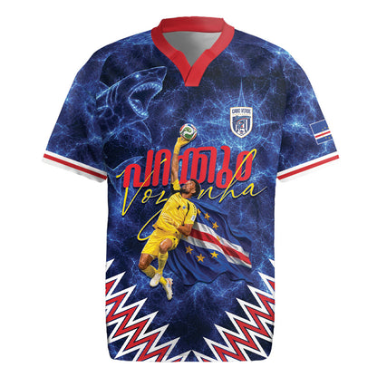 Cabo Verde Goalkeeper Vozinha Rugby Jersey The Blue Wall Legend Glory