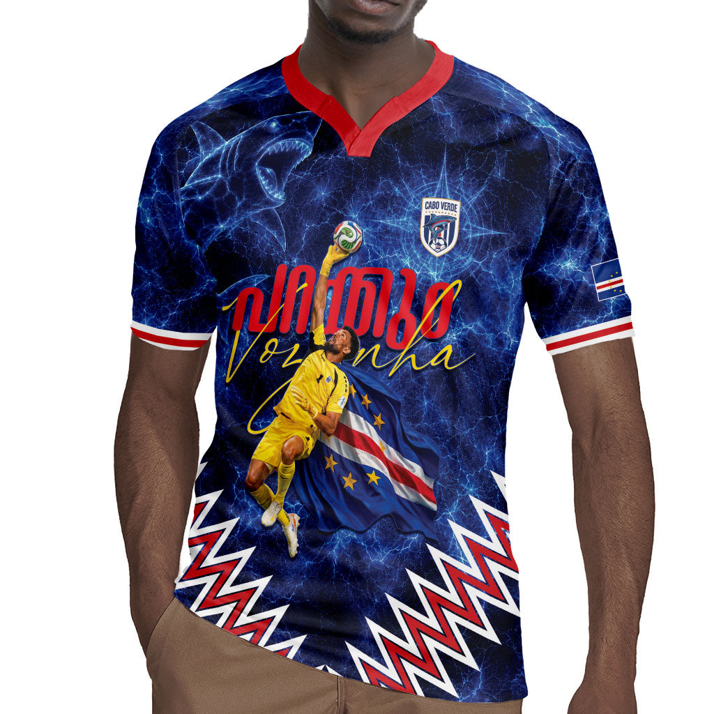 Cabo Verde Goalkeeper Vozinha Rugby Jersey The Blue Wall Legend Glory