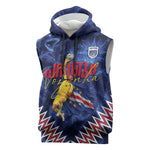 Cabo Verde Goalkeeper Vozinha Sleeveless Hoodie The Blue Wall Legend Glory