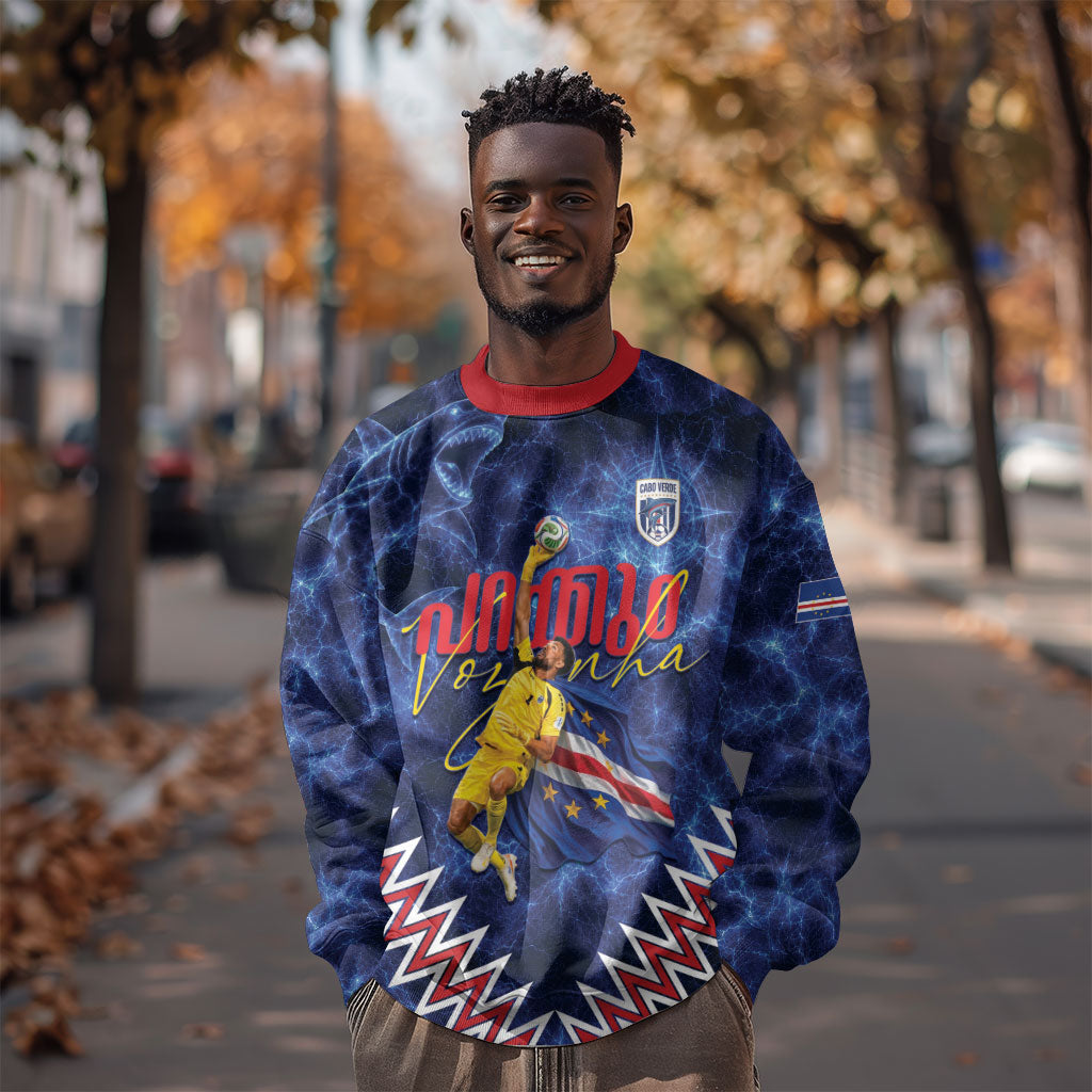 Cabo Verde Goalkeeper Vozinha Sweatshirt The Blue Wall Legend Glory