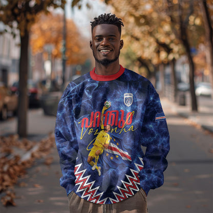 Cabo Verde Goalkeeper Vozinha Sweatshirt The Blue Wall Legend Glory