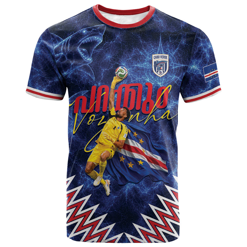 Cabo Verde Goalkeeper Vozinha T shirt The Blue Wall Legend Glory