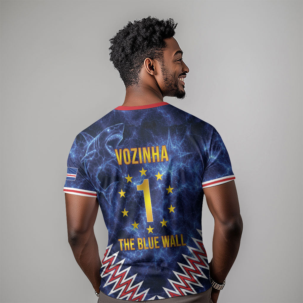 Cabo Verde Goalkeeper Vozinha T shirt The Blue Wall Legend Glory