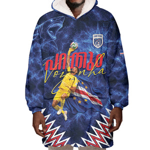 Cabo Verde Goalkeeper Vozinha Wearable Blanket Hoodie The Blue Wall Legend Glory