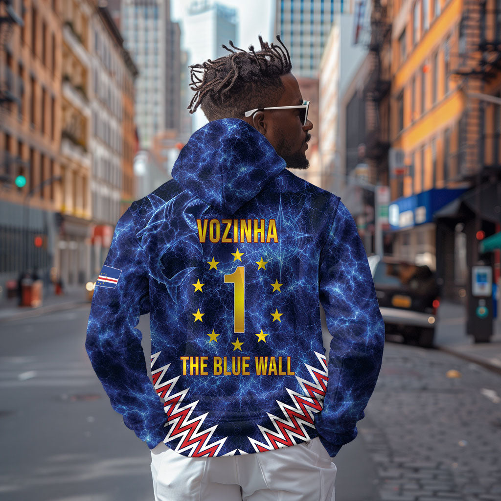 Cabo Verde Goalkeeper Vozinha Zip Hoodie The Blue Wall Legend Glory
