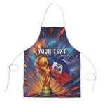 Personalized World Football 2026 Afro Haiti Apron Les Grenadiers Trophy Flag Art
