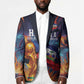 Personalized World Football 2026 Afro Haiti Blazer Les Grenadiers Trophy Flag Art