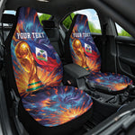 Personalized World Football 2026 Afro Haiti Car Seat Cover Les Grenadiers Trophy Flag Art