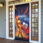 Personalized World Football 2026 Afro Haiti Door Cover Les Grenadiers Trophy Flag Art