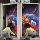 Personalized World Football 2026 Afro Haiti Door Cover Les Grenadiers Trophy Flag Art