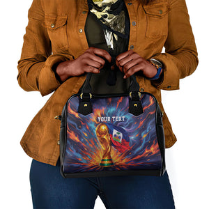 Personalized World Football 2026 Afro Haiti Shoulder Handbag Les Grenadiers Trophy Flag Art