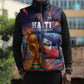 Personalized World Football 2026 Afro Haiti Sleeveless Puffer Jacket Les Grenadiers Trophy Flag Art