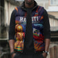 Personalized World Football 2026 Afro Haiti Sleeveless Puffer Jacket Les Grenadiers Trophy Flag Art