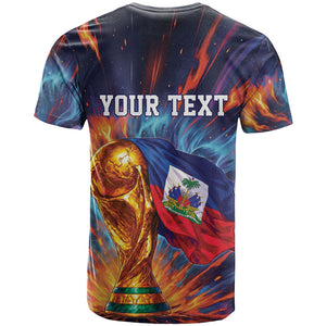 Personalized World Football 2026 Afro Haiti T shirt Les Grenadiers Trophy Flag Art