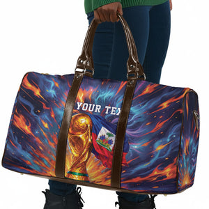 Personalized World Football 2026 Afro Haiti Travel Bag Les Grenadiers Trophy Flag Art