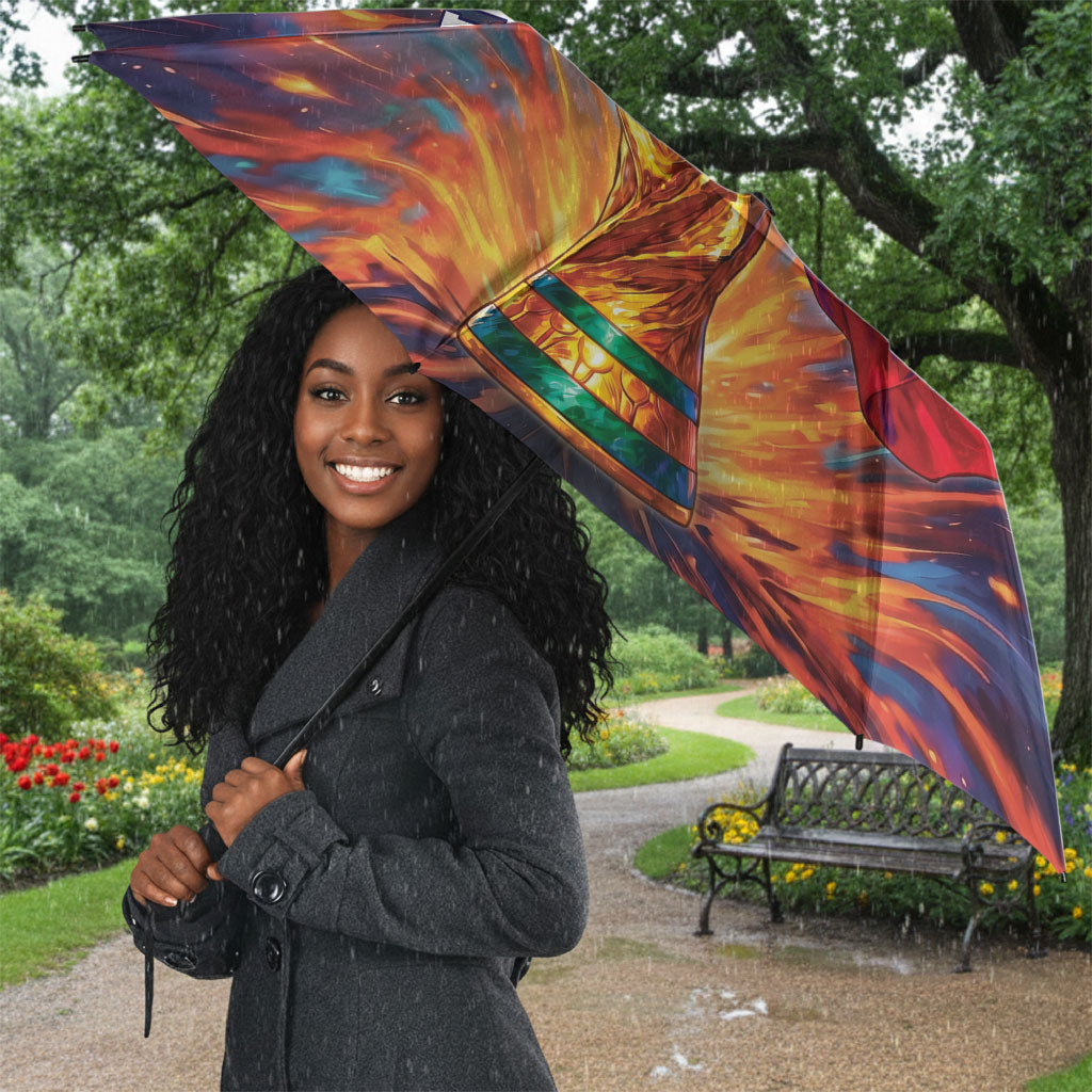 Personalized World Football 2026 Afro Haiti Umbrella Les Grenadiers Trophy Flag Art