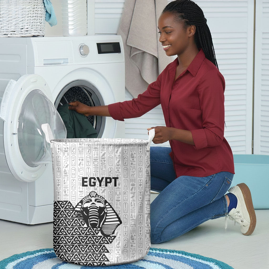 World Football 2026 Egypt Laundry Basket Pharaohs Hieroglyphs Pride White Version