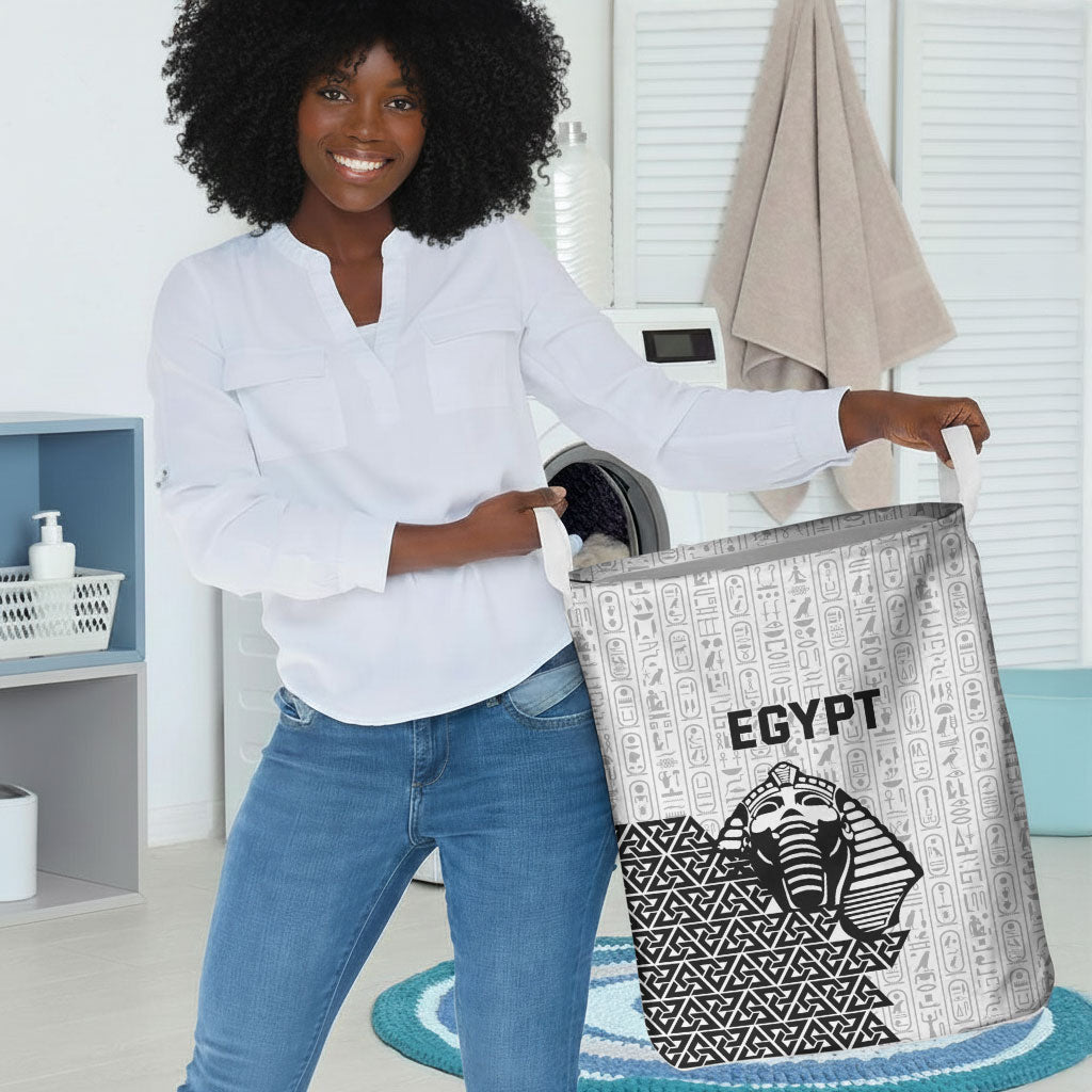 World Football 2026 Egypt Laundry Basket Pharaohs Hieroglyphs Pride White Version