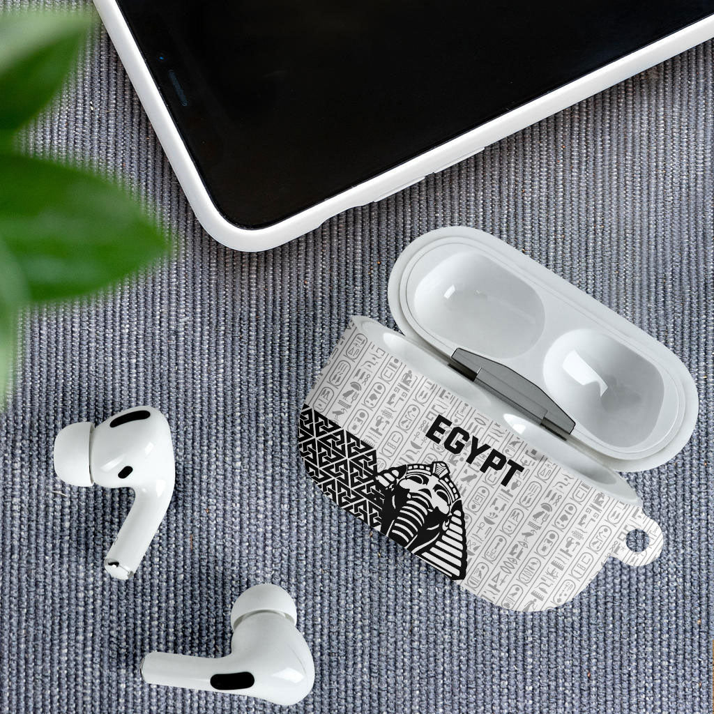 World Football 2026 Egypt AirPods Case Pharaohs Hieroglyphs Pride White Version