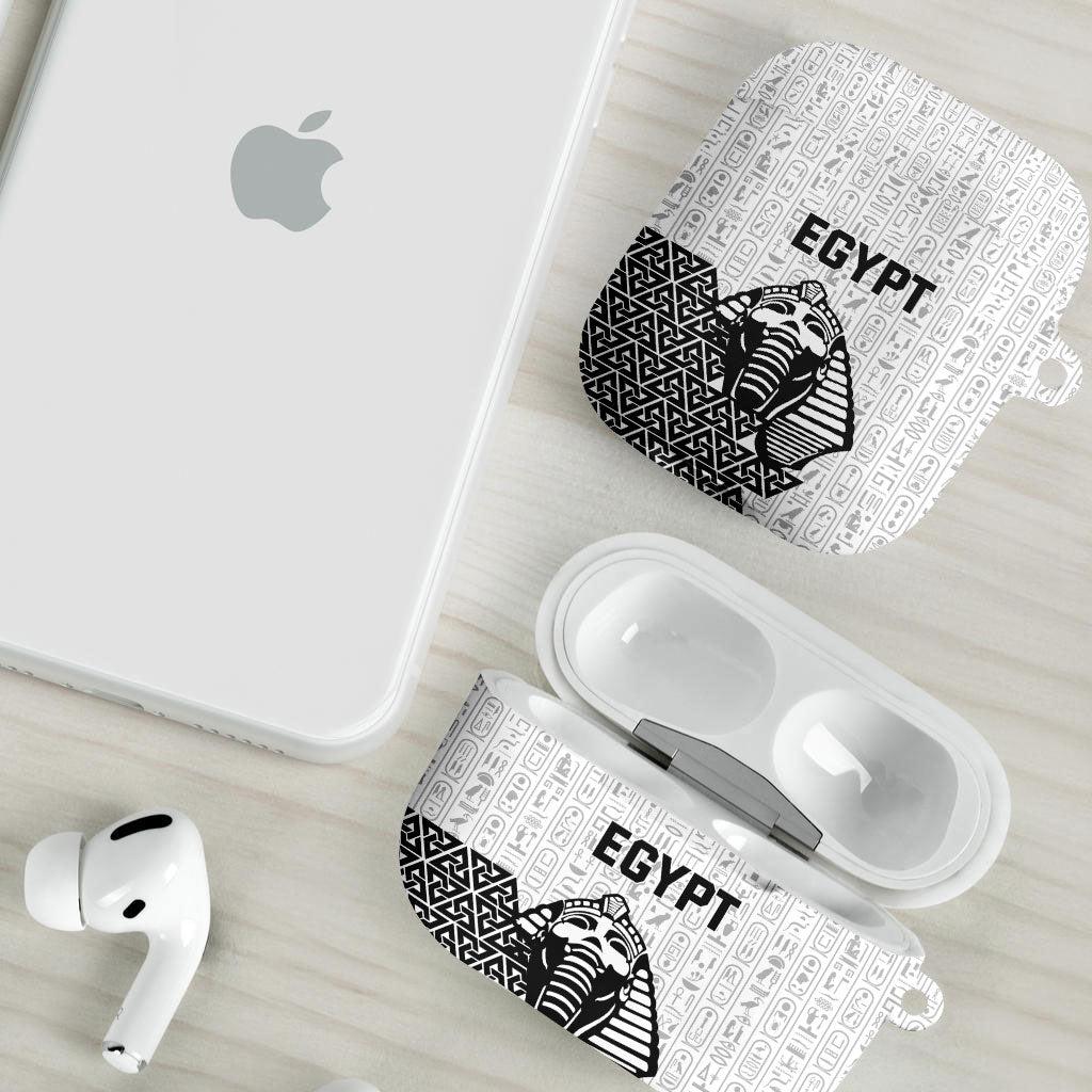 World Football 2026 Egypt AirPods Case Pharaohs Hieroglyphs Pride White Version